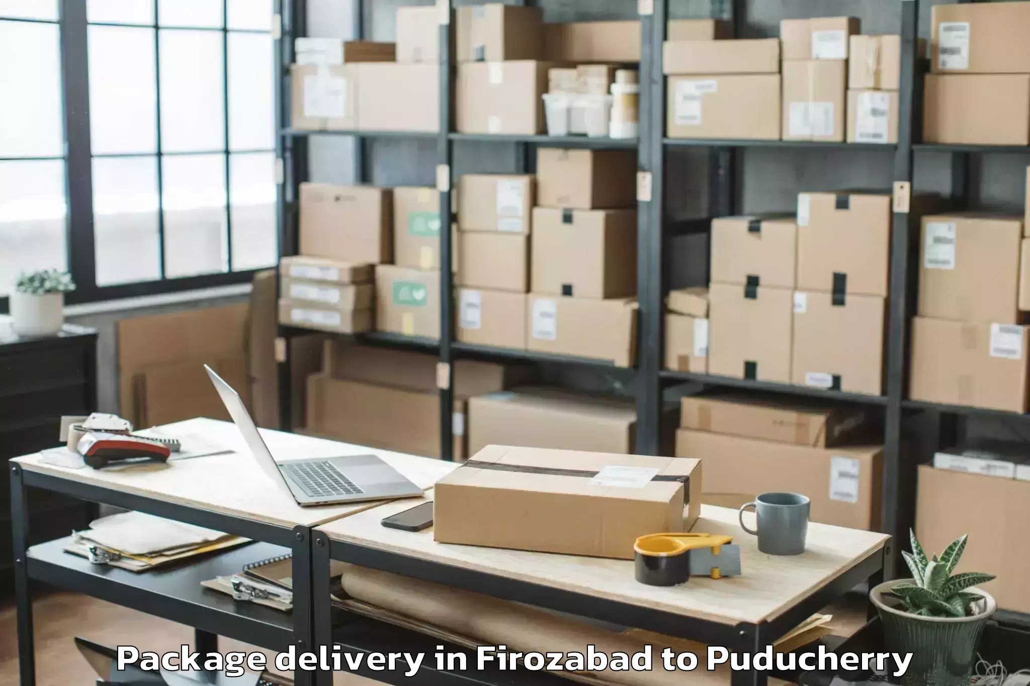 Book Firozabad to Sri Balaji Vidyapeeth Puducher Package Delivery